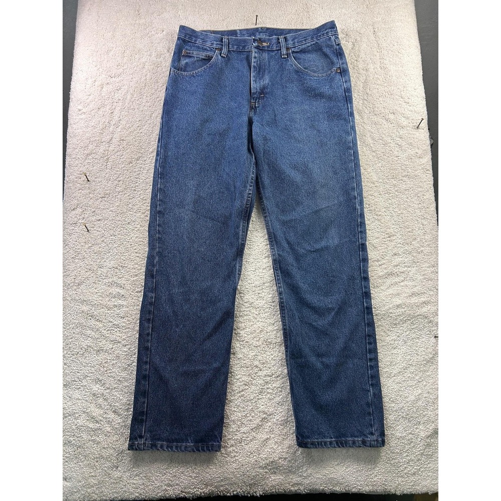 Wrangler Jeans Mens 33x32 Regular Fit Straight Leg Denim Classic